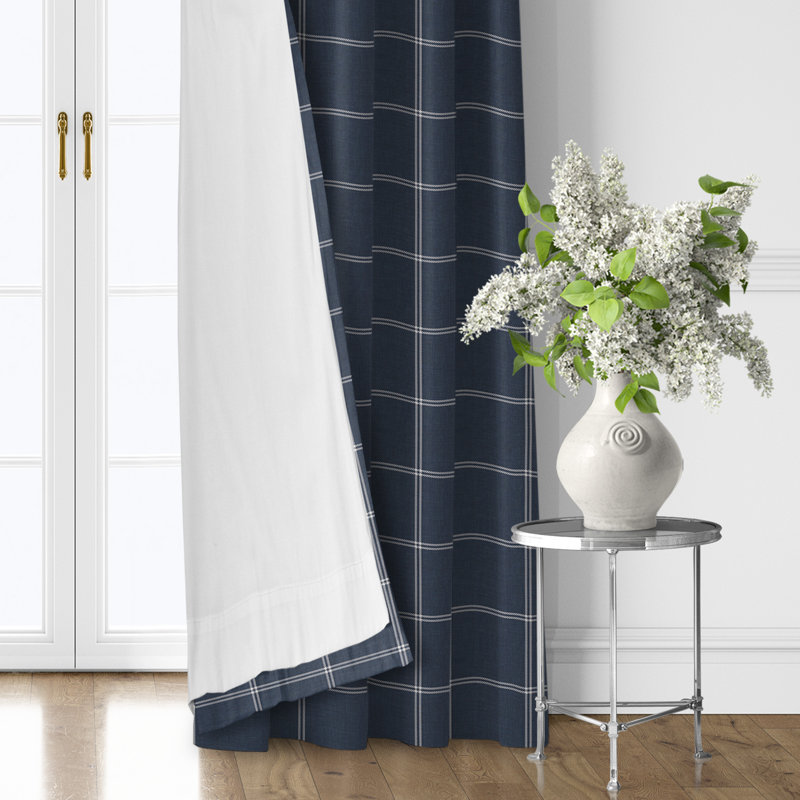 Ensemble de 2 panneaux de rideaux en coton Shay, L 50 po x L 144 po