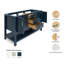 60'' W Double Bathroom Vanity Base-234706754