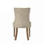 Ensemble de chaises de salle à manger rembourrées en tissu avec dossier capitonné, 4 pattes-2129999453