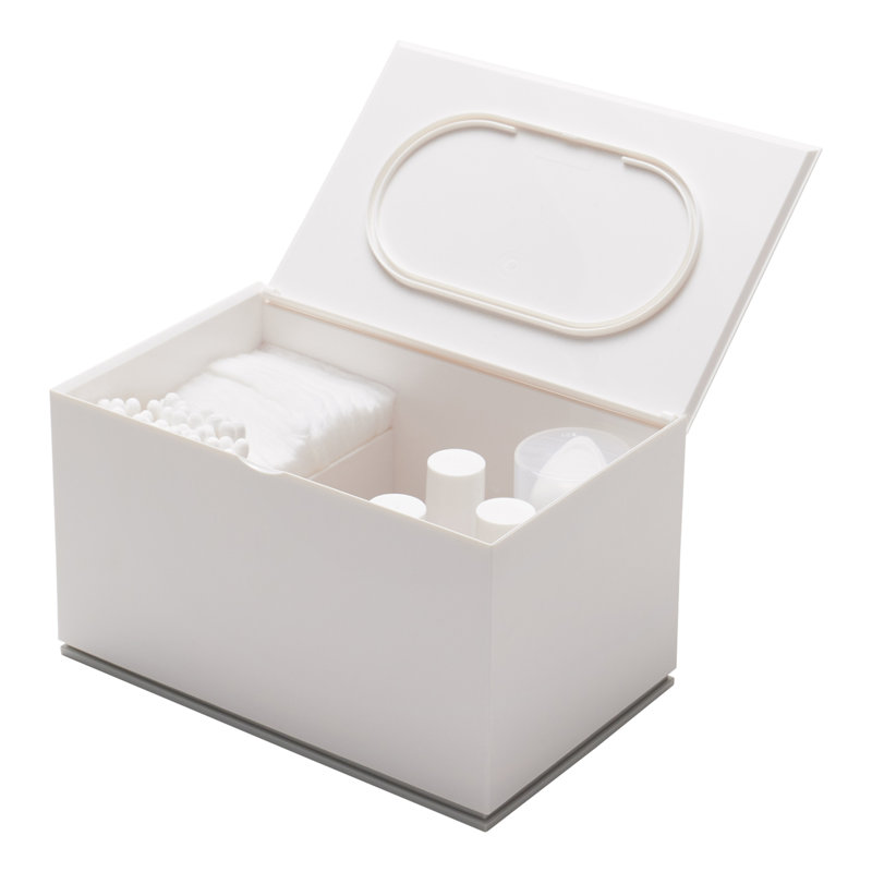 Trousse en coton Veil Yamazaki Home, Blanc