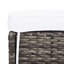 Ensemble repas pour 6 personnes en osier avec table rectangulaire Weisser-748512673-719427783