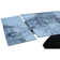 86.61"-118.11" Modern Extendable Dining Table - Brushed Black Steel Base