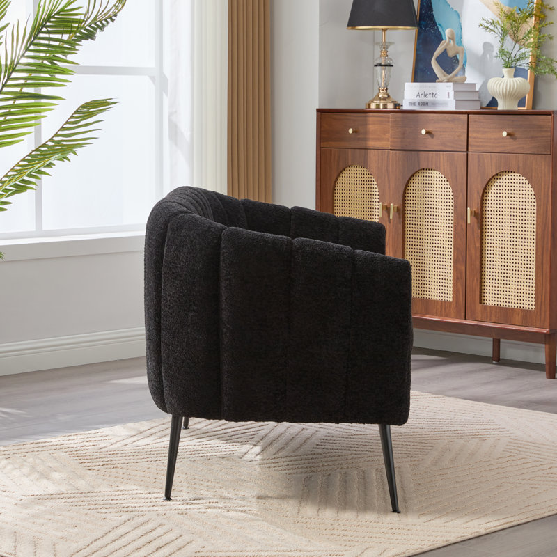 Causeuse d'appoint 50,2 po, Noir