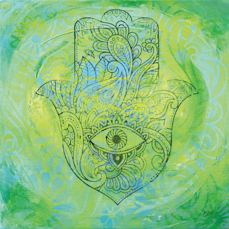 Hamsa Eye, H 20 po x l 20 po
