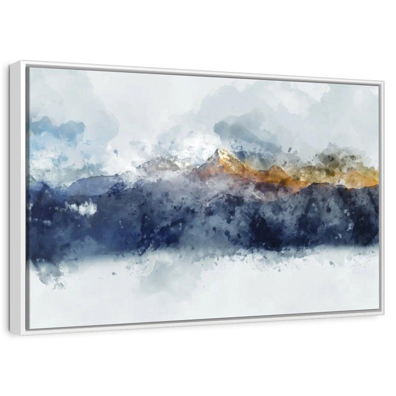 Bolan Mountain Range, Floating Frame White, 43" X 29"