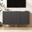 Armoire de rangement 47,2 "à 3 portes avec tablettes, commode décorative pour le salon -108814160