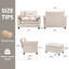 Fauteuil d'appoint surdimensionné en chenille avec repose-pieds-14780610