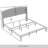 Rissie Gorgeous Upholstered Bed With 2 Nightstands In Linen-704555108-704555106