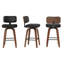 Tabouret de bar et de comptoir pivotant en cuir Derek-1475042926