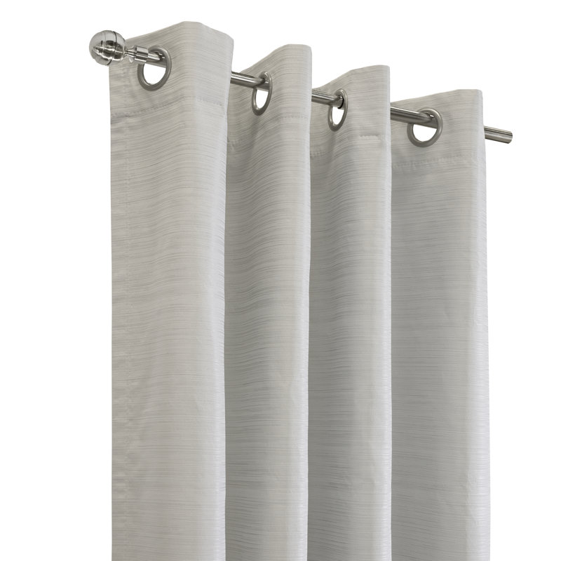 Zavin Solid Room Darkening Thermal Grommet Curtain Panel, 52" W x 84" L, Oyster