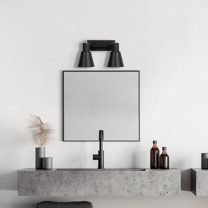 Applique à bras en métal, Noir
