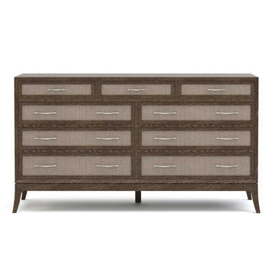 Commode à neuf tiroirs Maidstone, jute tissée