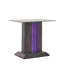 Hadley Table de bout carrée en verre gris