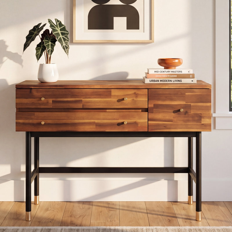 Dakota Wood 3-Drawer Vanity