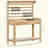 Potting Bench Table, Garden Work Bench, Workstation With Metal Sieve Screen, Removable Sink, Additional Hooks And Baskets For Patio, Courtyards, Balcony