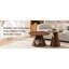 Ensemble de tables basses rondes gigognes avec table de bout et lit-grotte pour chat