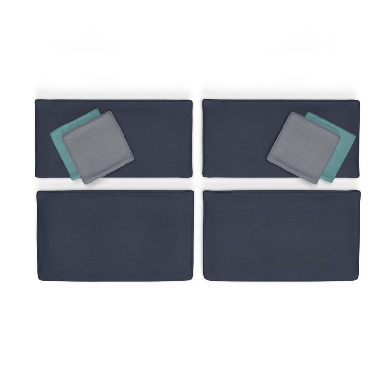 Housse de coussin d'intérieur Sunbrella, Oléfine bleu marine