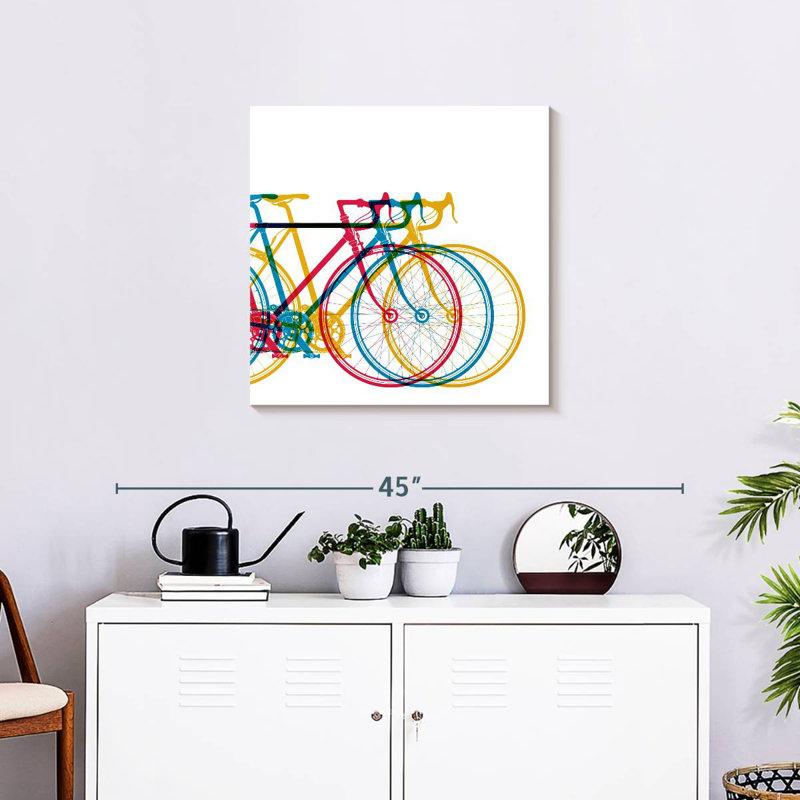 Vélo abstrait Mehar, H 24 po x l 24 po