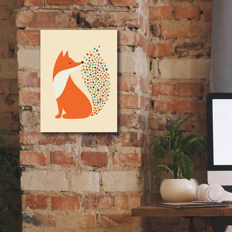 «Little Fire» par Andy Westface, H 16 po x l 12 po x P 0,75 po