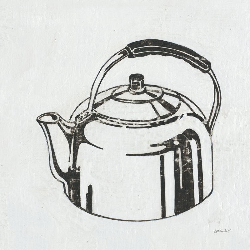 Retro Tea Kettle by Kathrine Lovell - Wrapped Canvas Print, 91cm H x 91cm W