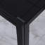 Dilaver Glass Top Metal Base Dining Table