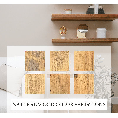 Jesher Solid Pine Wood Floating Shelves