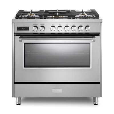 Verona Ultima Series 36 Inch Dual Fuel Range with 5 Sealed Burners (Stainless Steel)