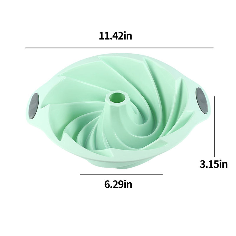 Moule à gâteau en silicone pour gâteau et pain fait maison, Vert