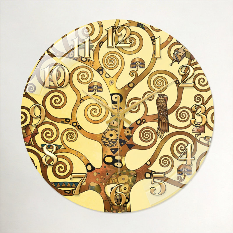Horloge murale Artistic Tree, 40 x 40 cm (15,7 x 15,7 pouces)