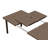 Libeccio Rectangular Metal Outdoor Dining Table With Umbrella Hole , 62.99'' in. W 39.37'' in. D-99068435