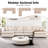 142.8" Modular Sectional Sofa 6 Piece Chenille Deep Seat Cloud Corner Couch With Reversible Ottomans & Pillows-339952822