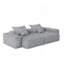Canapé modulaire surdimensionné moderne avec 2 chaises longues et 2 accoudoirs