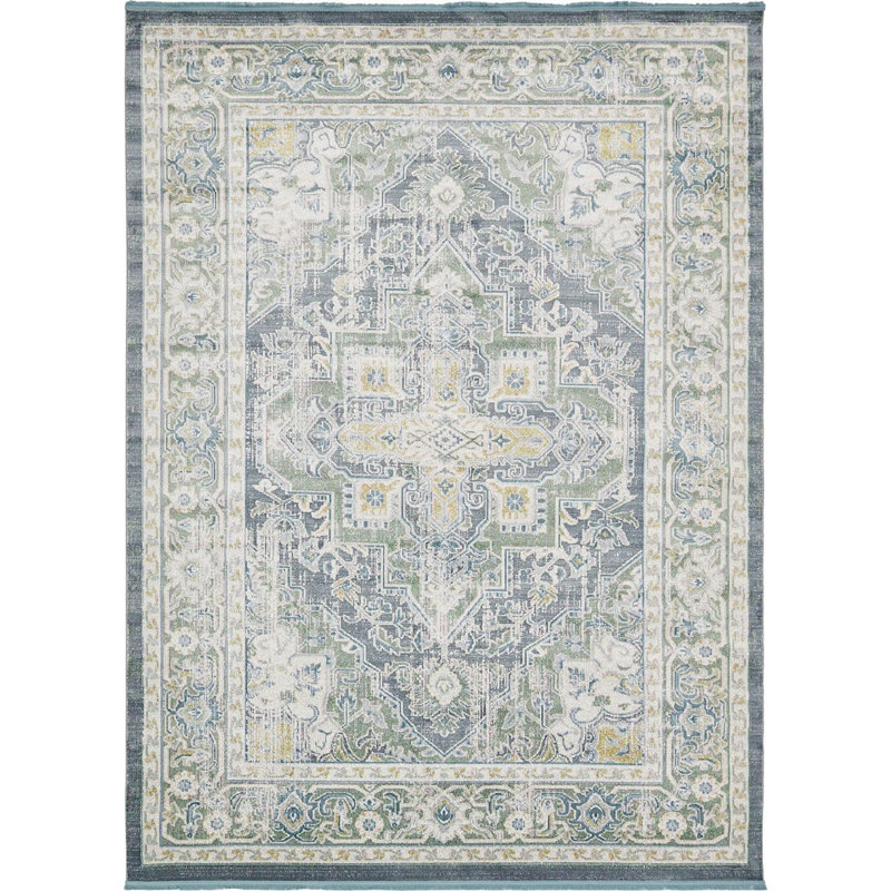 Oriental Indoor Rug, Rectangle 5'5" x 8'