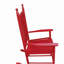 Chaise berçante en bois rose rouge-203890465