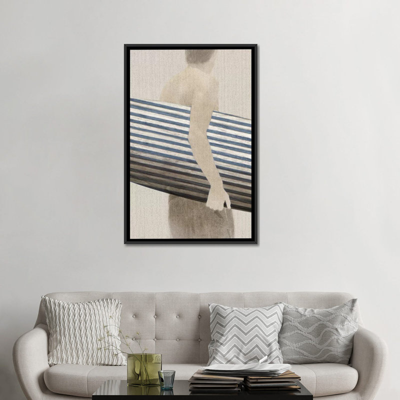 « little luxe i », impression sur toile, H 26 po x l 18 po x P 1,5 po, Toile avec cadre noir, Pas de tapis