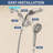 Brushed Nickel Magnetic Dual Shower Head With Handheld Sprayer And Waterfall Mode-123382341