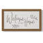 Welcome to Our Home - Cadre photo unique, art textuel sur toile-681317972