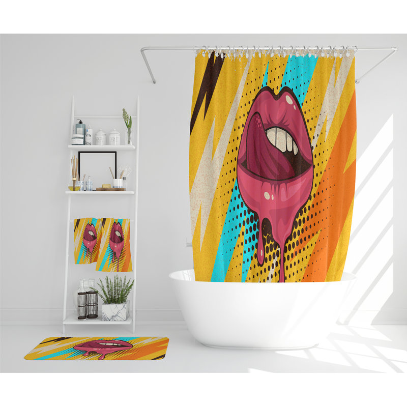 Nelah Polyester Shower Curtain Set