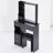 29.2" Small Space Left Drawer Desktop Vanity Table + Cushioned Stool-1000299335