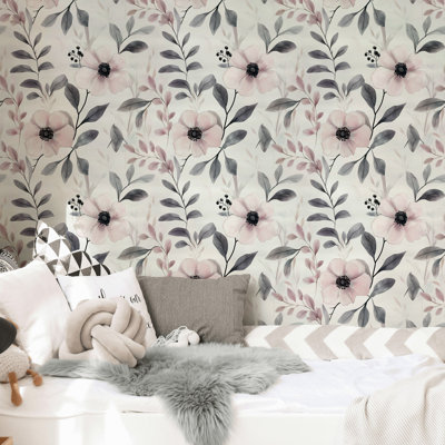 Murale anémone Blush