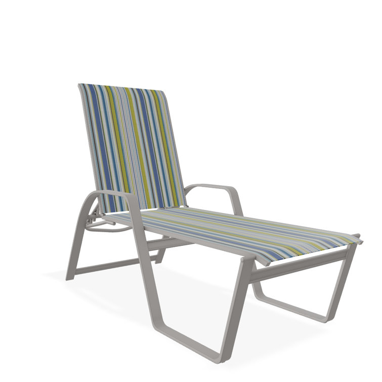 Holna Outdoor Rust-Resistant Metal Chaise Lounge