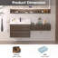 Ensemble de meuble-lavabo mural 72 po avec plateau en pierre reconstituée et armoire de rangement modulaire 36 po-1767614454