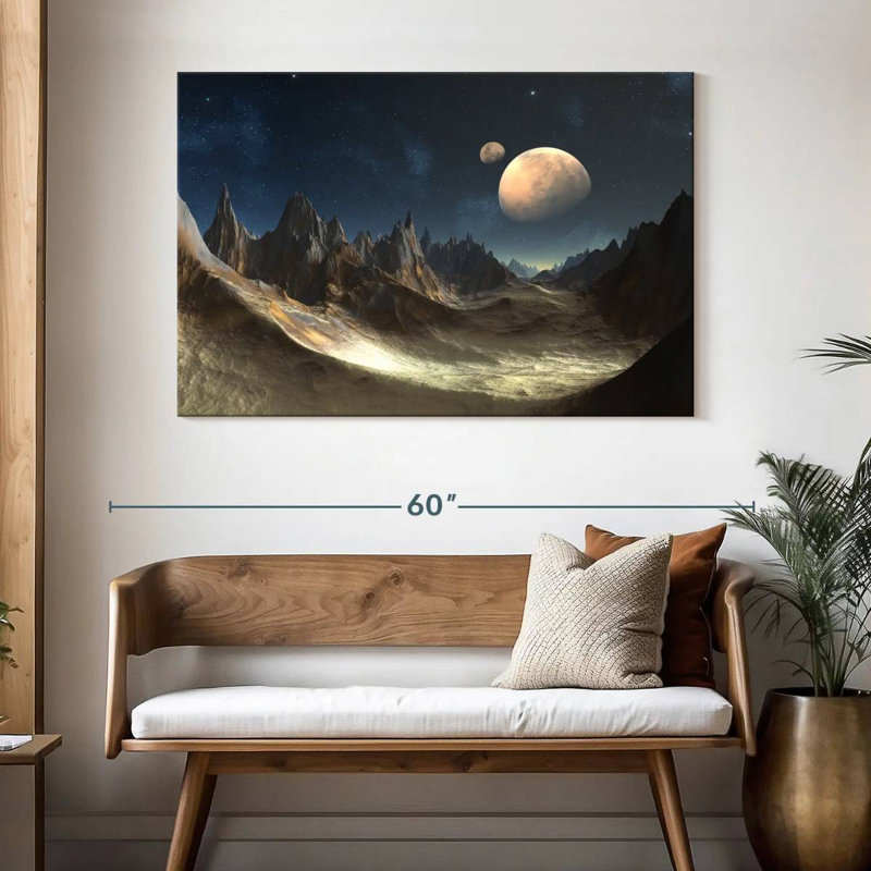 Kelan Alien Planet, 32" H x 48" W