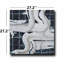 Toile abstraite noire et blanche sur toile