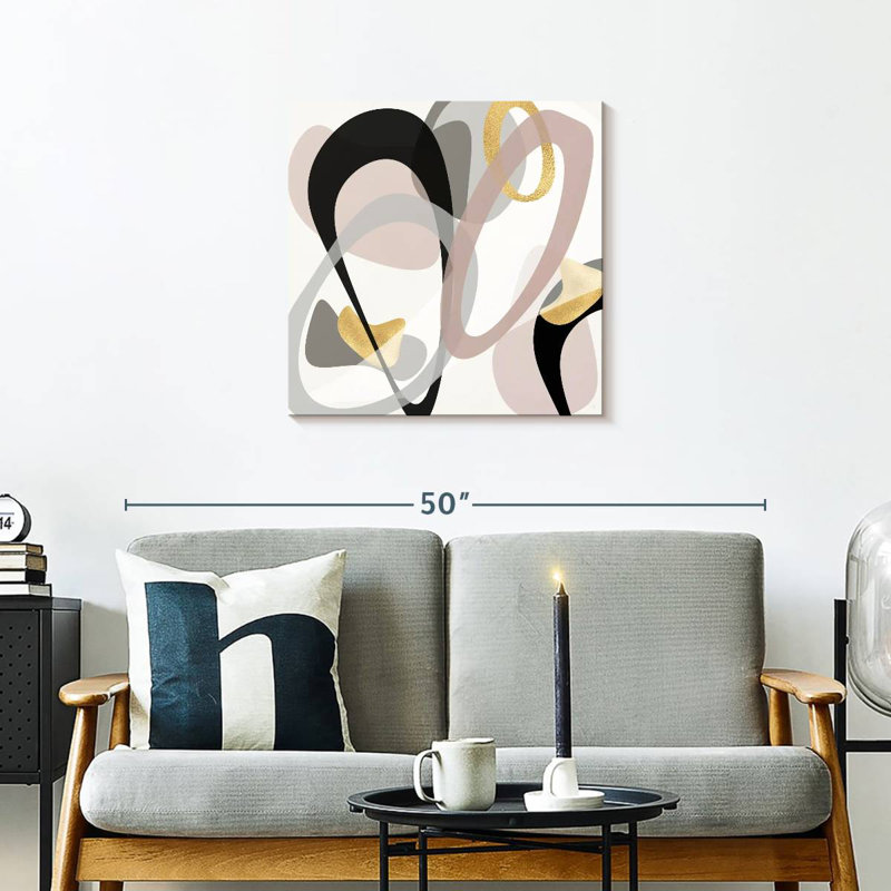 Tumbled Golden II, 24'' H x 24'' W