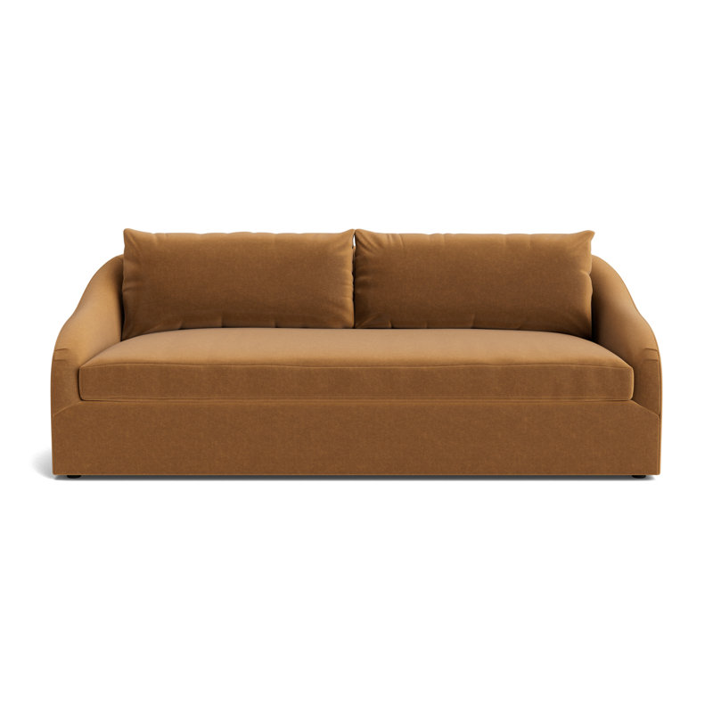 Laurel 90 Sofa, Performance Velvet - Hazelnut