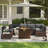 Treyshun Wicker Reversible Patio Seating Group with Cushions-728881970-676687709