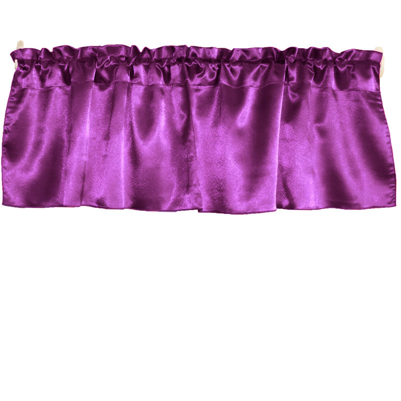 Danijah Tailored Window Valance, 58" W x 28" L, Fuchsia