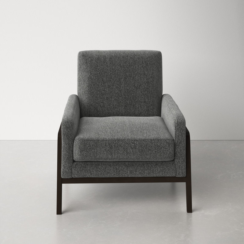 Chuck Upholstered Armchair, Gray