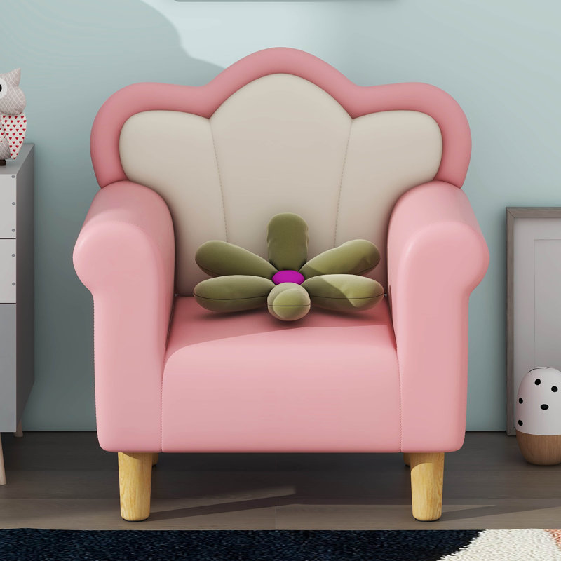 Canapé rembourré pour enfants, fauteuil pour tout-petits en forme de pétale